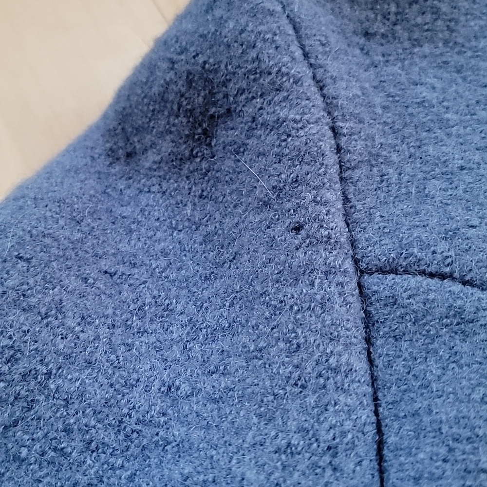 Vintage Kitz Pichler Blue Austrian Wool Blazer Jacket Small with Pin - Picture 11 of 13